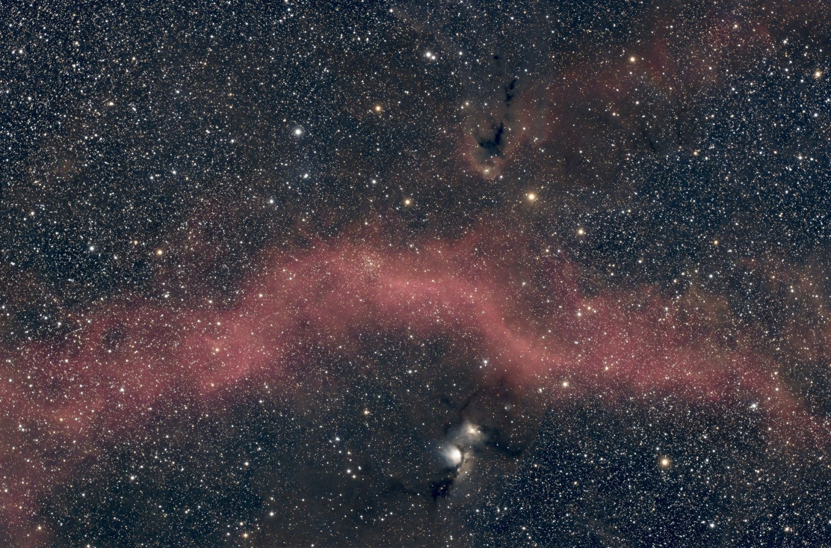 M78 mit NGC2071 und LDN1622 mit Reflexionsnebel vdB62 (Rainer Manoff)